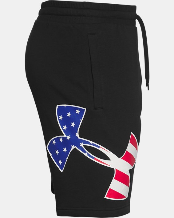 Men's UA Freedom Rival Big Flag Logo Shorts, Black, pdpMainDesktop image number 6